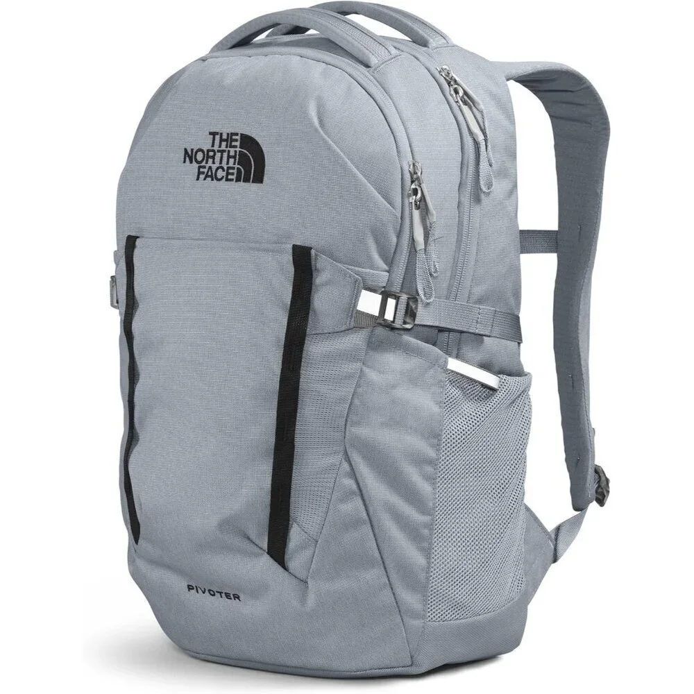 Pivoter Everyday Laptop Backpack - NPF, Mid Grey Dark Heather/TNF Black-NPF, One